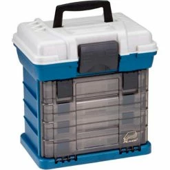 Plano Molding 136400 Drawer Rack System (1) L (4) S Boxes, 13-5/16"L x 10"W x 13-11/16"H Blue/Silver - Pkg Qty 2