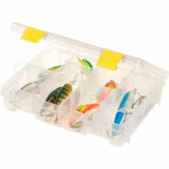 Plano Molding Plano ProLatch™ StowAway® Utility Box 4-16 Adj Compartment 9"L x 7"W x 2"H Clear - Pkg Qty 6