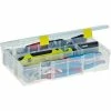 Plano Molding Plano ProLatch™ StowAway® Utility Box 4-15 Adj Compartment 14"L x 9-1/8"W x 3-1/4"H Clear - Pkg Qty 3
