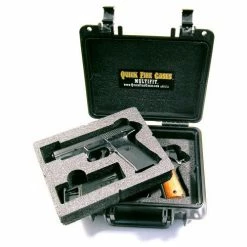 Quick Fire Cases Quick Fire Multifit™ Dual Pistol Case QF340BKL Watertight, 10-11/16"x9-3/4"x4-13/16" Black