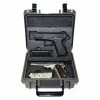 Quick Fire Cases Quick Fire Multifit™ Dual Pistol Case QF340GR Watertight, 10-11/16"x9-3/4"x4-13/16" Gray