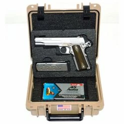 Quick Fire Cases Quick Fire Multifit™ Pistol Case QF345TN Watertight, 10-11/16"x9-3/4"x4-13/16" Tan