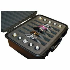 Quick Fire Cases Quick Fire Pistol Case QF560BKL Watertight, 5 Revolver Capacity, 20-1/8"x15-1/2"x7-5/8" Black