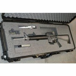 Quick Fire Cases Quick Fire Carbine Case With Pistol Slot QF640BK Watertight, 46-5/8"x16-3/4"x6-7/8" Black