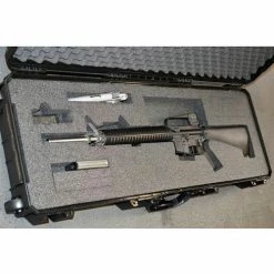Quick Fire Cases Quick Fire Carbine Case With Pistol Slot QF640BK Watertight, 46-5/8"x16-3/4"x6-7/8" Black -Containers & Organizers Sales Store QF640BK 3