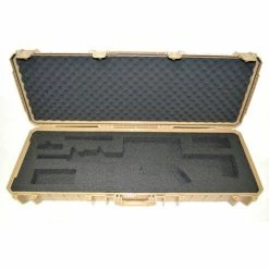 Quick Fire Cases Quick Fire Carbine Case With Pistol Slot QF640TN Watertight, 46-5/8"x16-3/4"x6-7/8" Tan