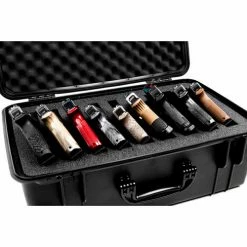Quick Fire Cases Quick Fire Pistol Case QF920SBK Watertight, 9 Pistol Capacity, 20-1/8"x16-1/8"x10-1/8" Black