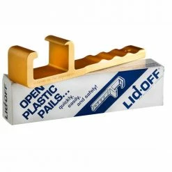 Qorpak MET-08918 Heavy Duty Anodized Gold Lid-Off Plastic Pail Opener