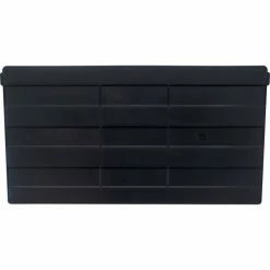 Quantum Storage Systems Quantam Storage Cross Divider for 24" Hulk Container QUS957, Black, Polyethylene - Pkg Qty 6