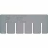 Quantum Storage Systems Quantam Storage Short Divider, 6"L x 2"W x 1"H, Gray, Polyprolylene