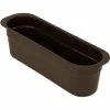 Quantum Storage Systems Quantum Nesting Cutlery Box, 14-3/16"L x 4-7/16"W x 4-1/8"H Cutlery Box, Polypropylene, Brown - Pkg Qty 12