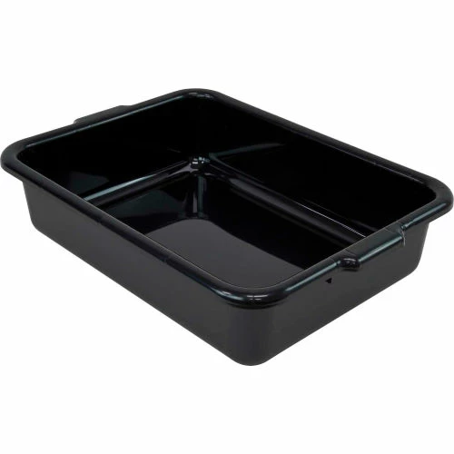 Quantum Storage Systems Quantum Bussing Tub, 21"L x 15"W x 5"H Flat Bottom Bus Box, Polypropylene, Black - Pkg Qty 12 1 Quantum Storage Systems Quantum Bussing Tub, 21"L x 15"W x 5"H Flat Bottom Bus Box, Polypropylene, Black - Pkg Qty 12