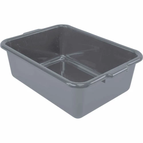 Quantum Storage Systems Quantum Bussing Tub, 21"L x 15"W x 7"H Flat Bottom Bus Box, Polypropylene, Gray - Pkg Qty 12 1 Quantum Storage Systems Quantum Bussing Tub, 21"L x 15"W x 7"H Flat Bottom Bus Box, Polypropylene, Gray - Pkg Qty 12