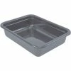 Quantum Storage Systems Quantum Bussing Tub, 22"L x 17"W x 5"H Flat Bottom Bus Box, Polypropylene, Gray - Pkg Qty 12