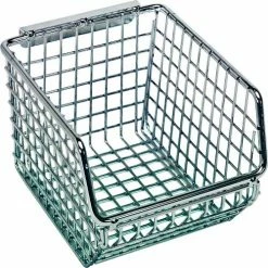 Quantum Storage Systems Quantum Chrome Wire Mesh Bin QMB510C - 4-1/4"W x 5-1/4"D x 3"H - Pkg Qty 20