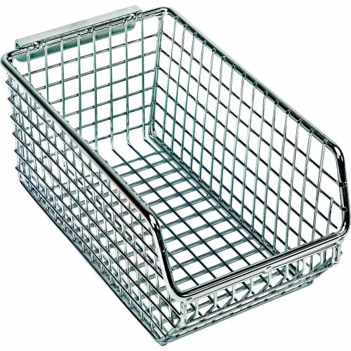 Quantum Storage Systems Quantum Chrome Wire Mesh Bin QMB520C - 4-1/4"W x 7-1/4"D x 3"H - Pkg Qty 20 1 Quantum Storage Systems Quantum Chrome Wire Mesh Bin QMB520C - 4-1/4"W x 7-1/4"D x 3"H - Pkg Qty 20