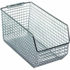 Quantum Storage Systems Quantum Chrome Wire Mesh Bin QMB530C - 5-1/2"W x 10-3/4"D x 5"H - Pkg Qty 10
