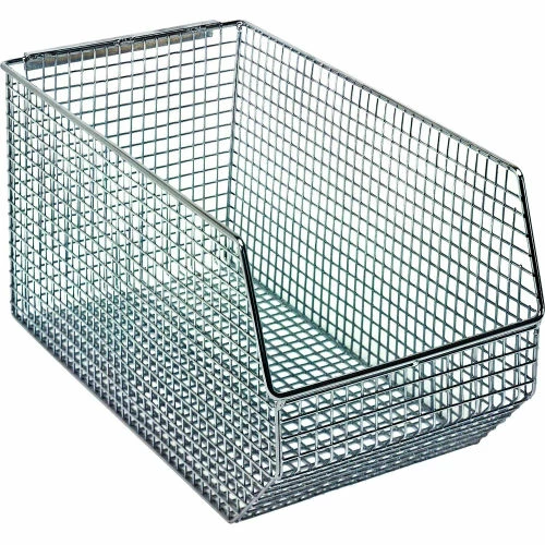 Quantum Storage Systems Quantum Chrome Wire Mesh Bin QMB540C - 8"W x 14-1/2"D x 7"H - Pkg Qty 10 1 Quantum Storage Systems Quantum Chrome Wire Mesh Bin QMB540C - 8"W x 14-1/2"D x 7"H - Pkg Qty 10
