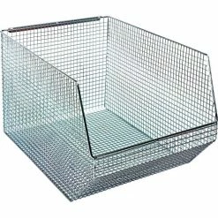 Quantum Storage Systems Quantum Chrome Wire Mesh Bin QMB560C - 11"W x 18-1/2"D x 10-1/4"H - Pkg Qty 5