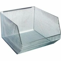 Quantum Storage Systems Quantum Chrome Wire Mesh Bin QMB570C - 17"W x 18-1/2"D x 11-1/4"H - Pkg Qty 5