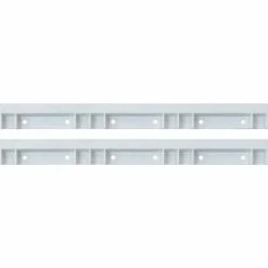 Quantum Storage Systems Quantum HNS006 Plastic White Rails For Hang and Stack Bins, Price for Pack of 2 - Pkg Qty 2