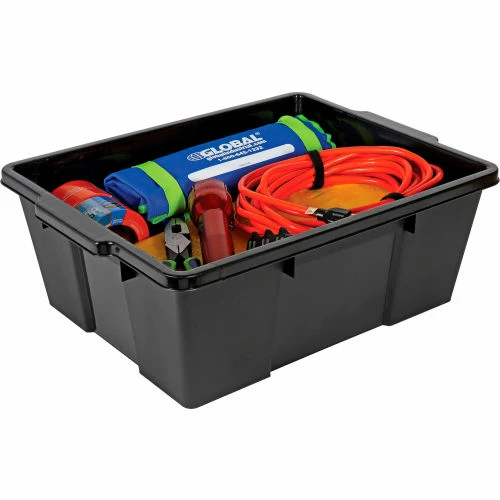 Quantum Storage Systems Quantum Heavy-Duty Latch Container - LC191507-BK - 21"L x 15-7/8"W x 7-3/4"H Black - Pkg Qty 6 13 Quantum Storage Systems Quantum Heavy-Duty Latch Container - LC191507-BK - 21"L x 15-7/8"W x 7-3/4"H Black - Pkg Qty 6 - Image 13