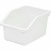 Quantum Storage Systems Plastic Heavy Duty Nesting Storage Shelf Bin NPB1076WH 7-1/2"W x 10-1/4"D x 6"H White - Pkg Qty 20