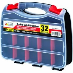 Quantum Storage Systems Quantum ORG80322 Double Sided Organizer - 32 Compartments - 12-1/4"L x 10-1/4"W x 3"H - Pkg Qty 5