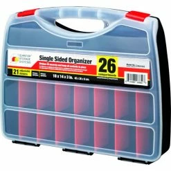 Quantum Storage Systems Quantum ORG81832 Single Sided Organizer - 26 Compartments - 18"L x 14"W x 3"H - Pkg Qty 4