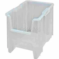 Quantum Storage Systems Quantum Heavy-Duty Giant Stacking Bin, 10-7/8"W x 17-1/2"D x 12-1/2"H, Clear - Pkg Qty 4