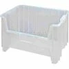 Quantum Storage Systems Quantum Heavy-Duty Giant Stackable Bin, 19-7/8 x 15-1/4 x 12-7/16 , Clear - Pkg Qty 3