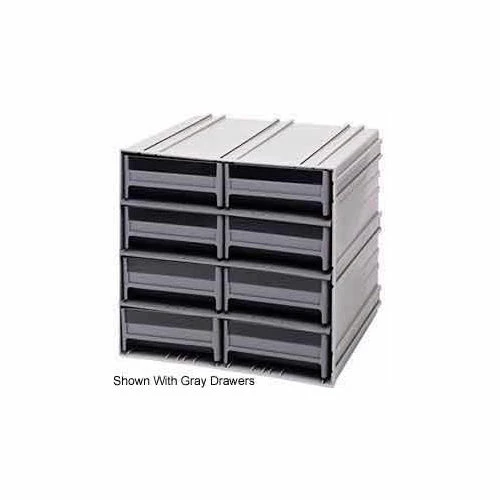 Quantum Storage Systems Quantum Interlocking Storage Cabinet QIC-83 - 11-3/4"Wx11-3/8"Dx11"H - 8 Blue Drawers 1 Quantum Storage Systems Quantum Interlocking Storage Cabinet QIC-83 - 11-3/4"Wx11-3/8"Dx11"H - 8 Blue Drawers