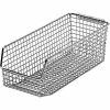 Quantum Storage Systems Quantum Storage 11" x 4-3/4" x 4" Wire Mesh Stack and Hang Bin, Chrome - Pkg Qty 10