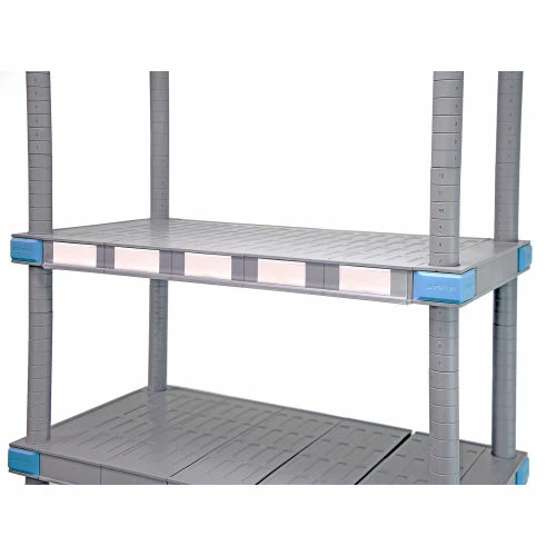 Label Holder, 29-1/2"L, Clear, For Use With 36"D Millenia Shelves 1 Label Holder, 29-1/2"L, Clear, For Use With 36"D Millenia Shelves