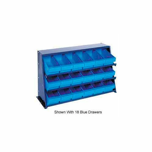 Quantum Storage Systems Quantum QPRHA-567 Bench rack 12"x36"x21" with 19 Gray Euro Drawers 1 Quantum Storage Systems Quantum QPRHA-567 Bench rack 12"x36"x21" with 19 Gray Euro Drawers