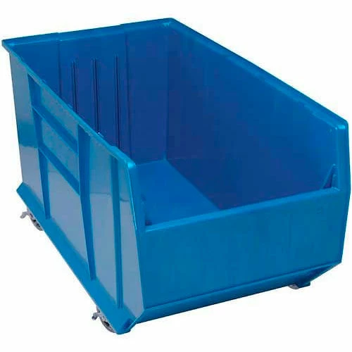 Quantum Storage Systems Quantum Plastic Mobile Rack Bin, 19-7/8"W x 41-7/8"D x 17-1/2"H, Blue 1 Quantum Storage Systems Quantum Plastic Mobile Rack Bin, 19-7/8"W x 41-7/8"D x 17-1/2"H, Blue