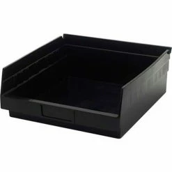 Quantum Storage Systems Quantum Conductive Shelf Bin QSB109CO - 11-1/8"W x 11-5/8"D x 4"H - Pkg Qty 8