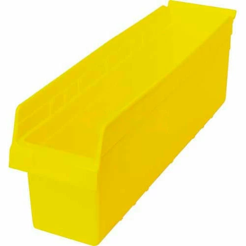 Plastic Nesting Storage Shelf Bin QSB806 6-5/8"W x 23-5/8"D x 8"H Yellow - Pkg Qty 8 1 Plastic Nesting Storage Shelf Bin QSB806 6-5/8"W x 23-5/8"D x 8"H Yellow - Pkg Qty 8