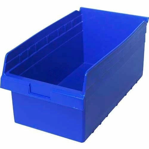 Plastic Nesting Storage Shelf Bin QSB810 11-1/8"W x 17-7/8"D x 8"H Blue - Pkg Qty 8 1 Plastic Nesting Storage Shelf Bin QSB810 11-1/8"W x 17-7/8"D x 8"H Blue - Pkg Qty 8