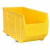 Quantum Storage Systems Quantum Mobile Hulk Plastic Stacking Bin, 16-1/2"W x 35-7/8"D x 17-1/2"H, Yellow