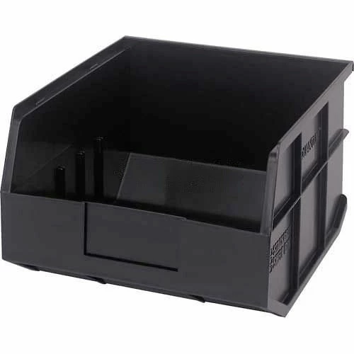 Quantum Storage Systems Quantum Plastic Stackable Shelf Bin SSB425 11"W x 12"D x 7"H, Black - Pkg Qty 6 1 Quantum Storage Systems Quantum Plastic Stackable Shelf Bin SSB425 11"W x 12"D x 7"H, Black - Pkg Qty 6