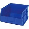 Quantum Storage Systems Quantum Plastic Stacking and Hanging Shelf Bin SSB425 11"W x 12"D x 7"H, Blue - Pkg Qty 6