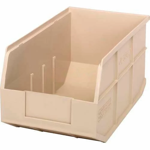 Quantum Storage Systems Quantum Plastic Stacking and Hanging Shelf Bin SSB443 8-1/4"W x 14"D x 7"H, Ivory - Pkg Qty 12 1 Quantum Storage Systems Quantum Plastic Stacking and Hanging Shelf Bin SSB443 8-1/4"W x 14"D x 7"H, Ivory - Pkg Qty 12