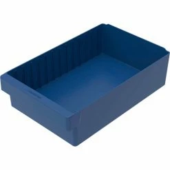 Akro-Mils Dividable Akrodrawer 31118 - 11-5/8"W x 17-5/8"D x 4-5/8"H, Blue - Pkg Qty 4