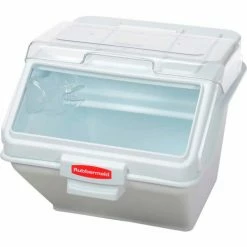 Rubbermaid® FG9G5800WHT, ProSave™ Shelf Ingredient Bin, Polyproplene, 12.63 Gal., White -Containers & Organizers Sales Store RCP9G58 WHI