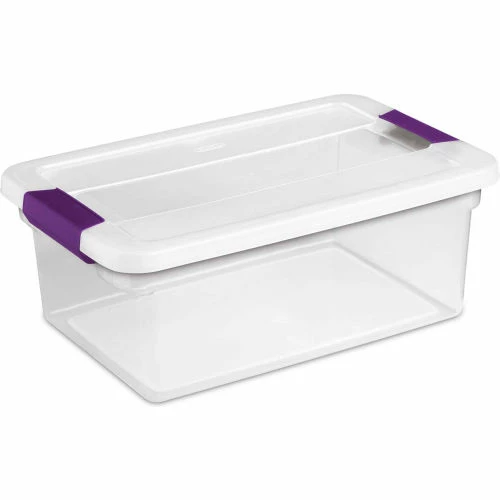 Sterilite Clearview Storage Box With Latched Lid 17531712 - 15 Qt. 17"L x 11-1/8"W x 6-1/2"H - Pkg Qty 12 1 Sterilite Clearview Storage Box With Latched Lid 17531712 - 15 Qt. 17"L x 11-1/8"W x 6-1/2"H - Pkg Qty 12