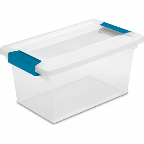 Sterilite Medium Clip Clear Storage Box With Latched Lid 19628604 - 11"L x 6-5/8"W x 5-3/8"H - Pkg Qty 4 1 Sterilite Medium Clip Clear Storage Box With Latched Lid 19628604 - 11"L x 6-5/8"W x 5-3/8"H - Pkg Qty 4