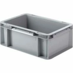 SSI Schaefer Euro-Fix Solid Container EF3120 - 12" x 8" x 5", Gray
