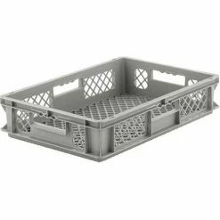 SSI Schaefer Euro-Fix Mesh Container EF6123 - 24" x 16" x 5", Gray