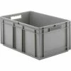 SSI Schaefer Euro-Fix Solid Container EF6320 - 24" x 16" x 13", Gray - Pkg Qty 4